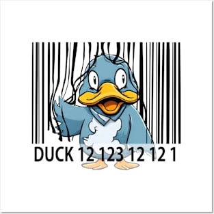 duck barcode Posters and Art